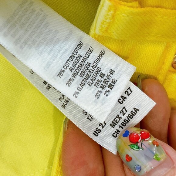 99% NEW SIZE 27 JUICY COUTURE PANTS, YELLOW - Picture 3 of 6